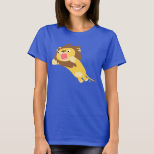 Very Hungry Cute Cartoon Lion Women T-Shirt