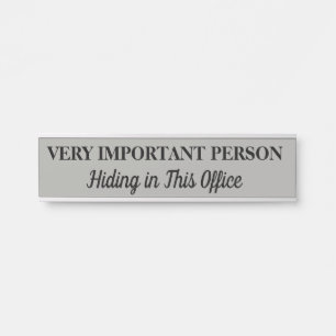 Very Important Person Hanging Door Sign Name Plate