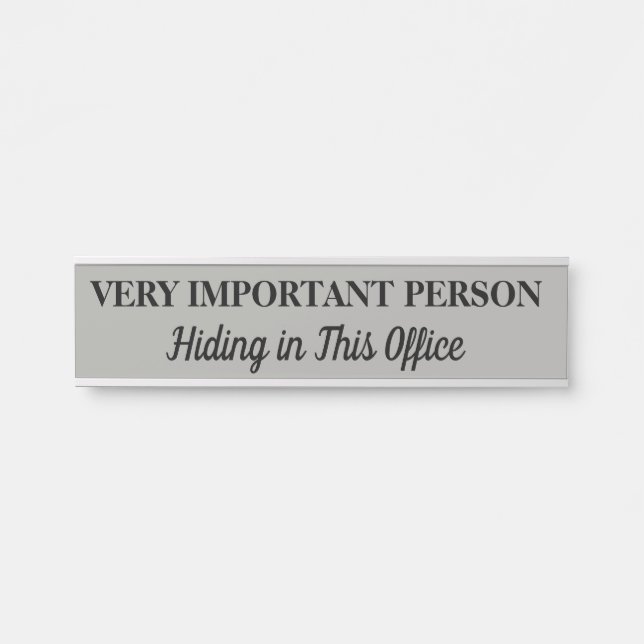 Very Important Person Hanging Door Sign Name Plate (Front)