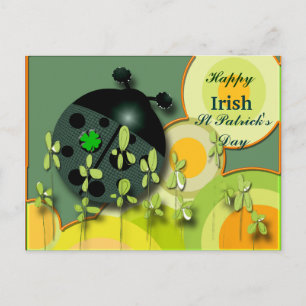 Very Irish Ladybug Postcard
