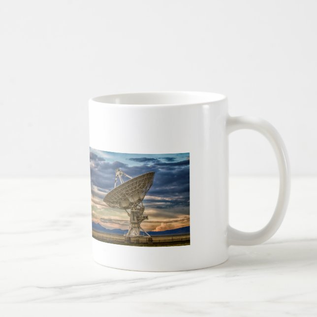 Very Large Array as sun sets Coffee Mug (Right)