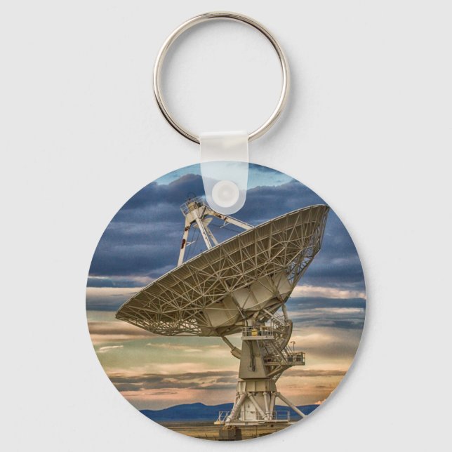 Very Large Array at sunset Key Ring (Front)