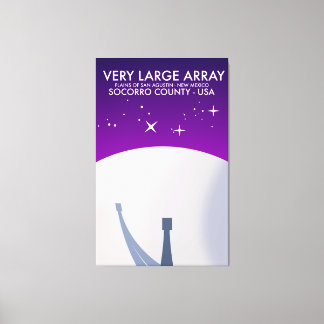 Very Large Array space observatory space art. Canvas Print
