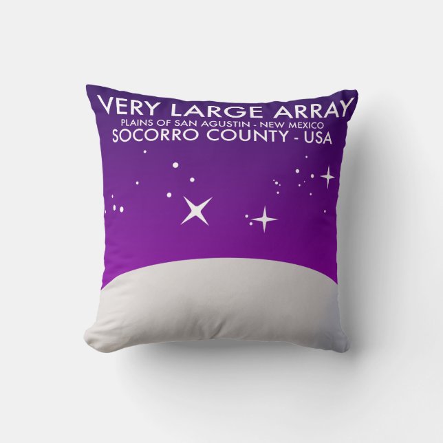 Very Large Array space observatory space art. Cushion (Front)