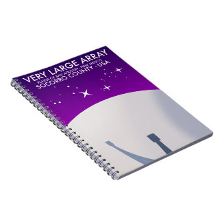 Very Large Array space observatory space art. Notebook