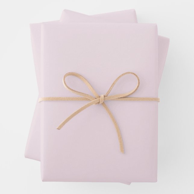 Very Light Baby Pink Wrapping Paper Sheets (In situ)