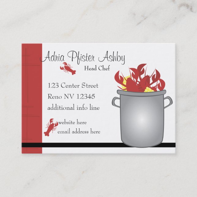 Very Lobster Business Card (Front)