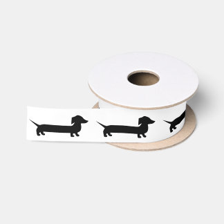 Very Long Dachshund Cute Doxie Lover Satin Ribbon