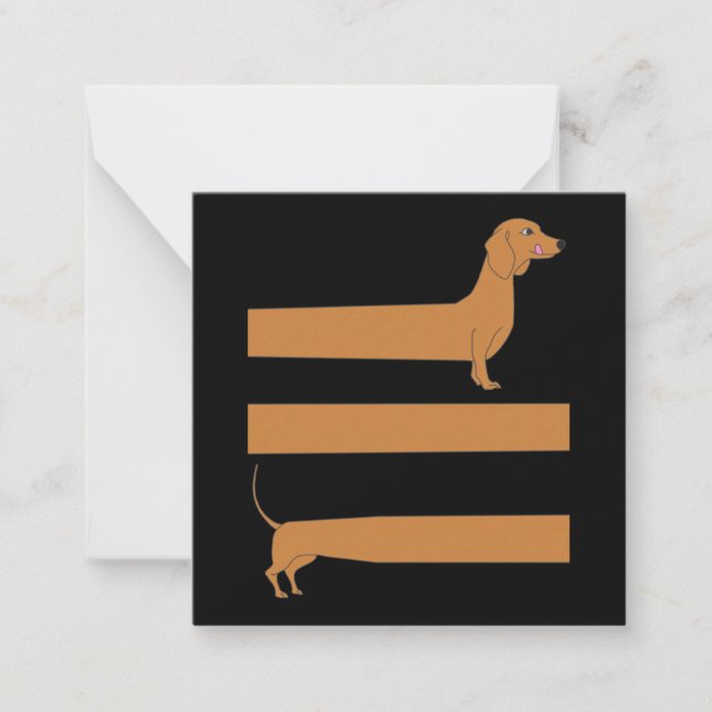 Very long Dachshund funny Card (Front)