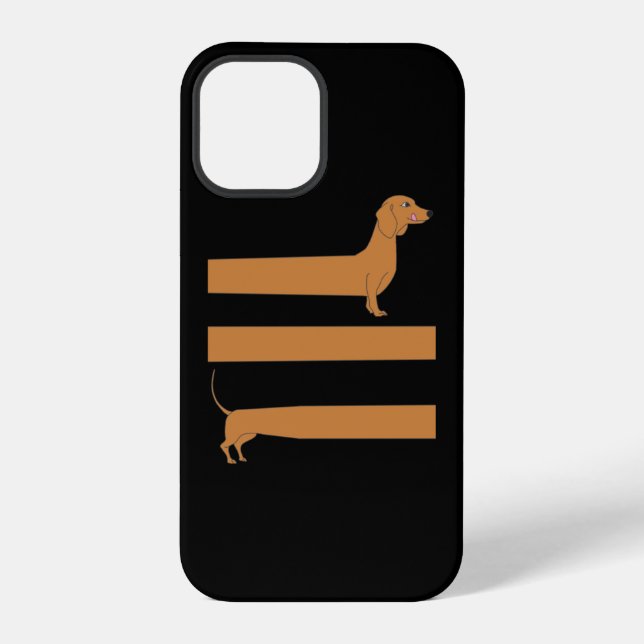 Very long Dachshund funny iPhone Case (Back)