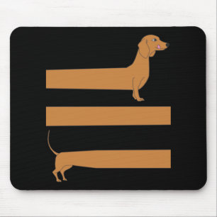 Very long Dachshund funny Mouse Mat
