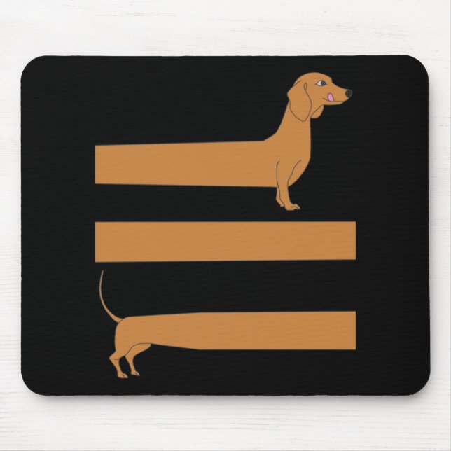Very long Dachshund funny Mouse Mat (Front)