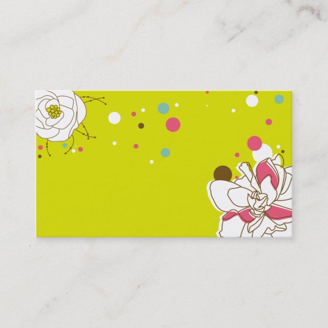very lovely and cute style business card template (Front)