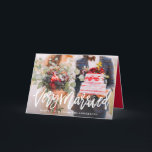 Very Married Folded Holiday Greeting Card<br><div class="desc">Celebrate the season with a customised holiday photo card!</div>