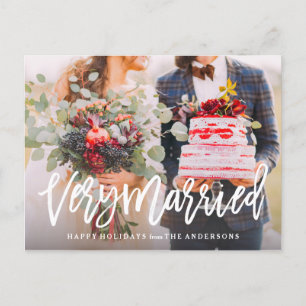 Very Married Holiday Postcard