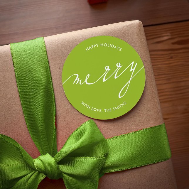 Very Merry Christmas  Classic Round Sticker (Creator Uploaded)