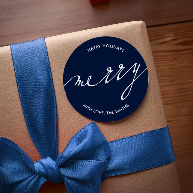 Very Merry Christmas  Classic Round Sticker (Creator Uploaded)