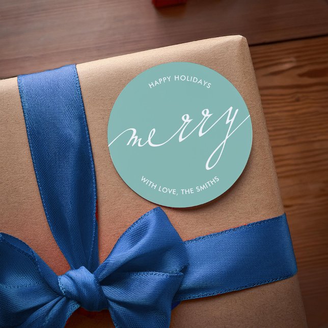 Very Merry Christmas  Classic Round Sticker (Creator Uploaded)