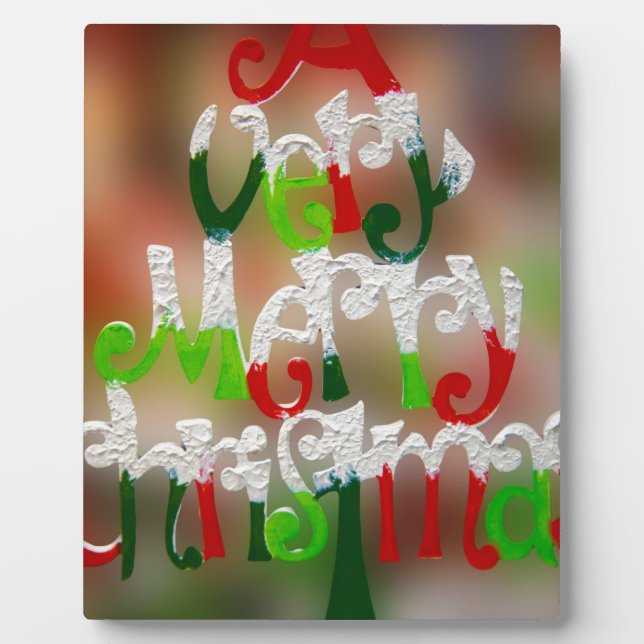 very merry christmas plaque (Front)