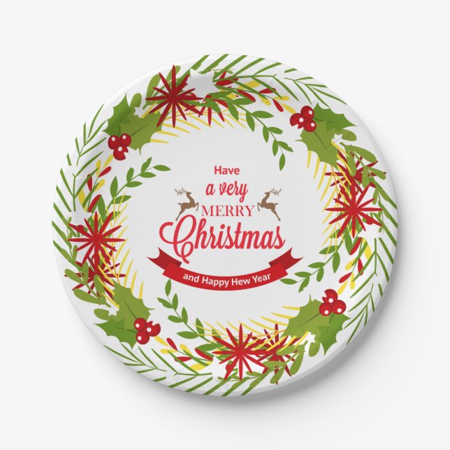 Very Merry Christmas Plates (Front)