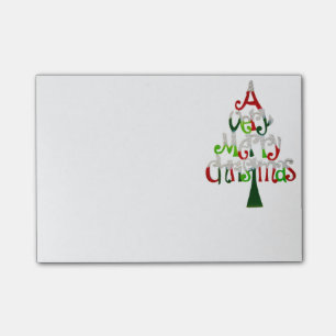 Very Merry Christmas Tree Post-it Notes
