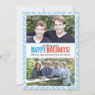 Very Merry Christmas Wishes x2 Holiday Card
