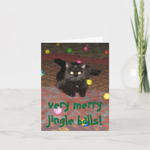 very merry jingle balls! holiday card