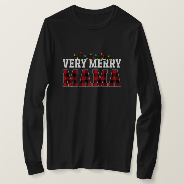 Very Merry Mama T-Shirt (Design Front)