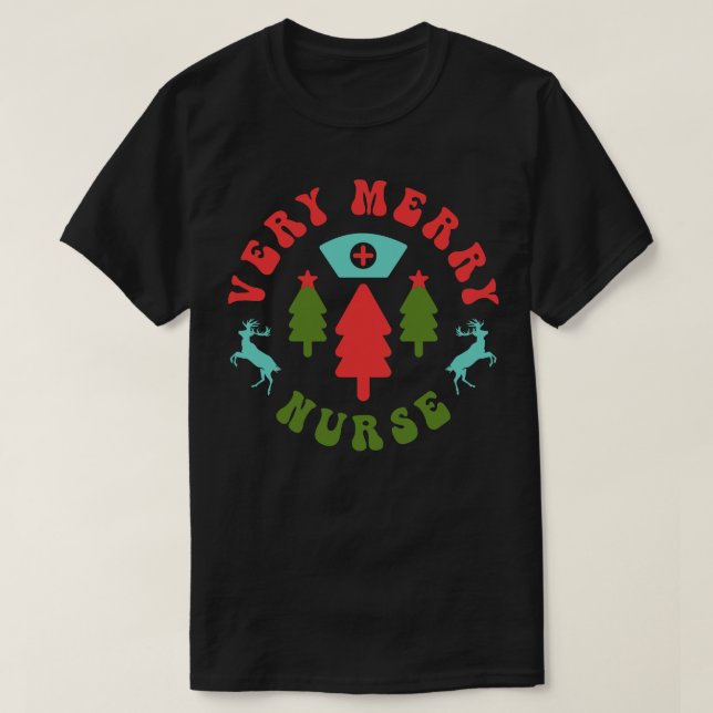 Very merry nurse 4 T-Shirt (Design Front)