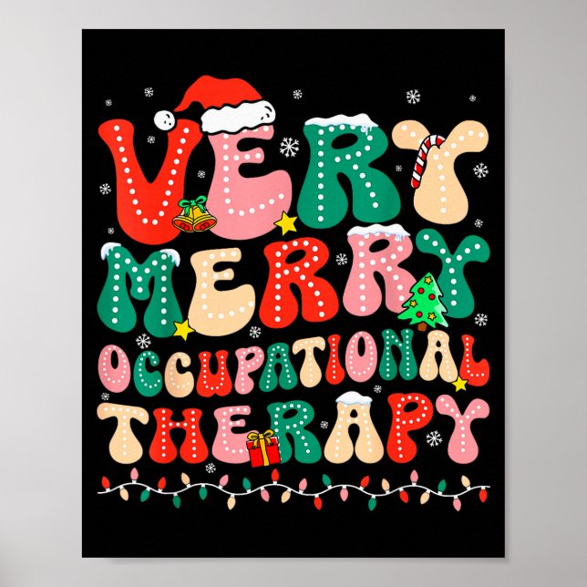 Very Merry Occupational Therapy Groovy Ot Squad Ch Poster (Front)