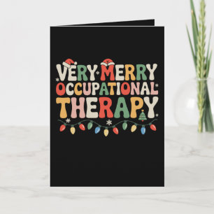 Very Merry Occupational Therapy OT Squad Christmas Card