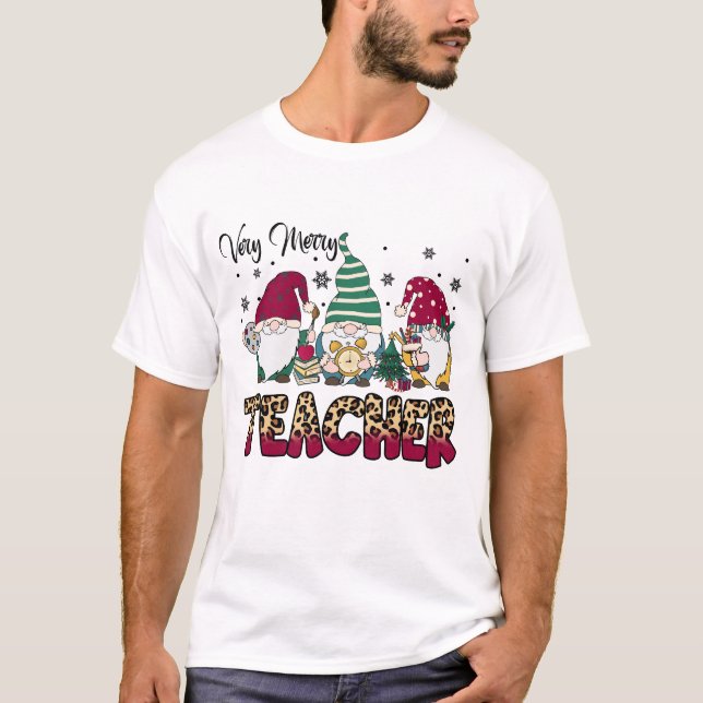 Very Merry Santa Gnomes T-Shirt (Front)