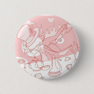 Very Merry Unbirthday Mad Hatter 6 Cm Round Badge