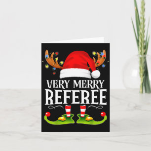 Very Merry X-mas Referee Matching Christmas  Card