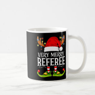 Very Merry X-mas Referee Matching Christmas  Coffee Mug