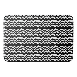 Very minimalist and simple flat and bold eclectic bath mat