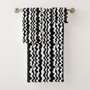 Very minimalist and simple flat and bold eclectic bath towel set