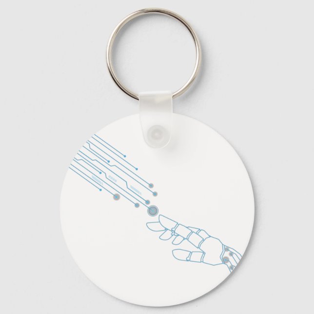 very modern robot design  keychain (Front)