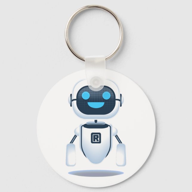 very modern robot design  keychain (Front)
