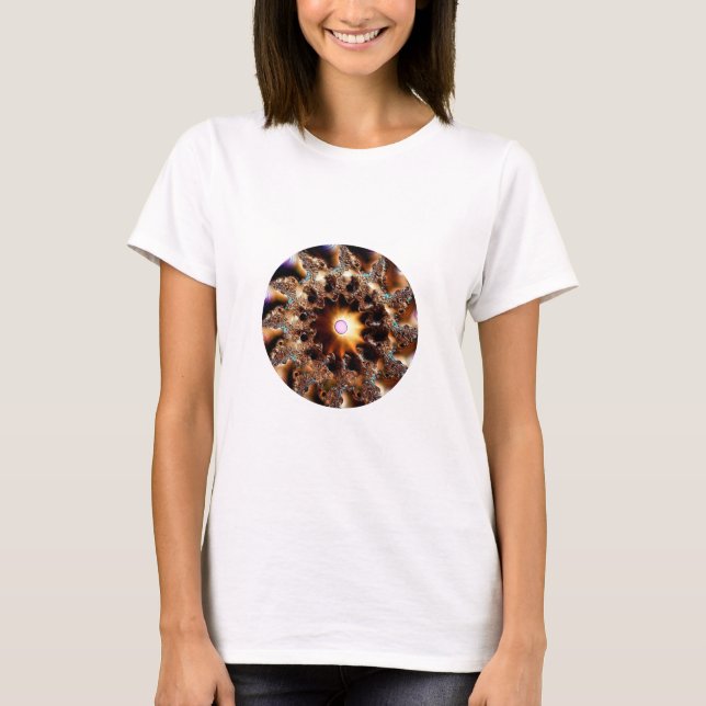 Very Much Manipulated Mandelbrot Fractal T-Shirt (Front)