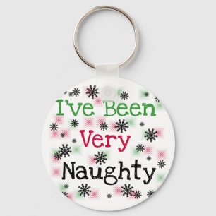 Very Naughty Holiday T-shirts and Gifts Key Ring