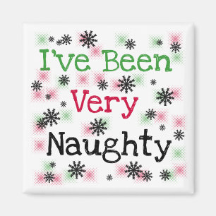 Very Naughty Holiday T-shirts and Gifts Magnet