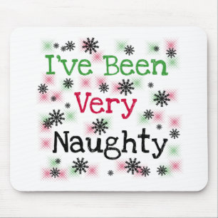 Very Naughty Holiday T-shirts and Gifts Mouse Mat