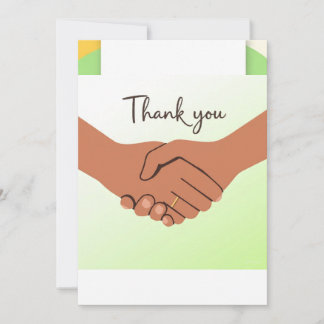 Very nice design for  thank you card