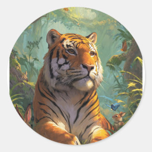 Very nice tiger 🐯 design on classic round sticker