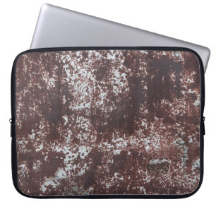 Very old rusted sheet iron. Textured metal surface Laptop Sleeve