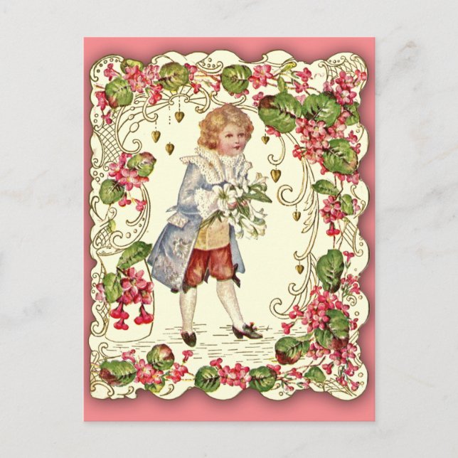 Very Ornate Victorian Valentine Card (Front)