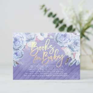 Very Peri Books for Baby / Bring a book Request Invitation