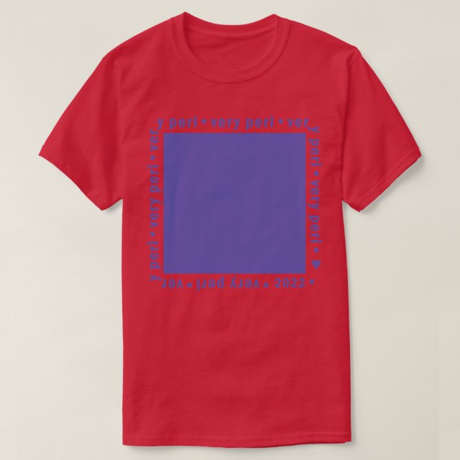 Very Peri Colour of the Year 2022 Swatch Periwinkl T-Shirt (Design Front)