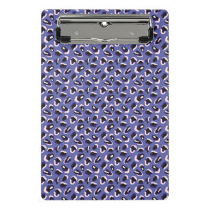 Very Peri Purple Abstract Animal Print Mini Clipboard
